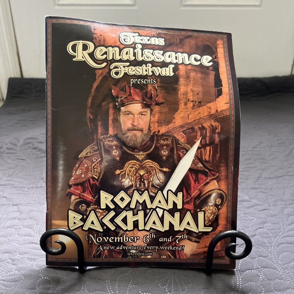 Texas Renaissance Festival 36th Anniversary Season Souvenir Map Program Guide